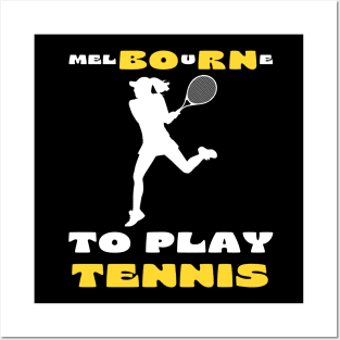 Australian Open Melbourne To Play Tennis Posters and Art